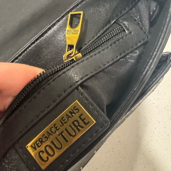 Black and Gold Studded Women's Bag - Picture 3 of 12